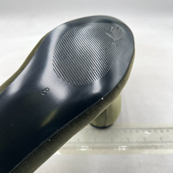 FYS Olive Drab Comfortable Slip On Loafers Round Toe Ballet Flats Walking Shoes - Picture 6 of 8